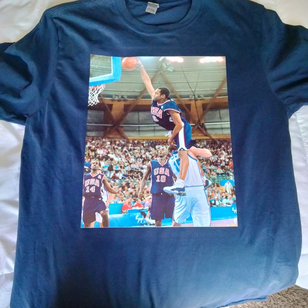 Vince Carter poster dunk shirt